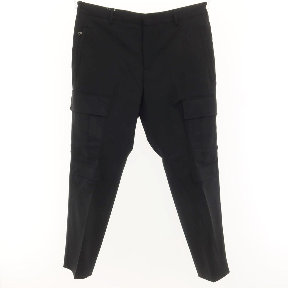 [New] PT TORINO Active polyester wool casual slacks pants
 Black [Size 52] [BLK] [S/S] [Condition Rank N] [Men&