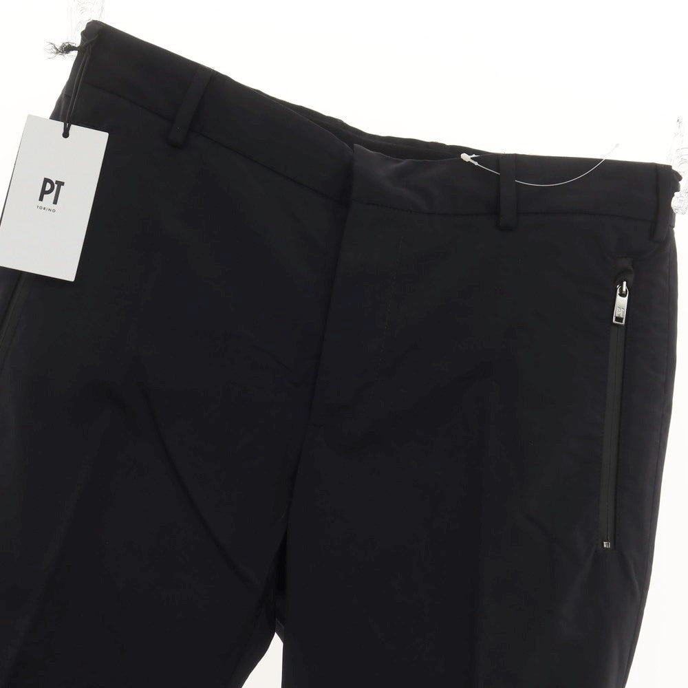 [New] PT TORINO Active Wool Nylon Casual Slacks Pants
 Black [Size 48] [BLK] [S/S] [Condition Rank N] [Men&