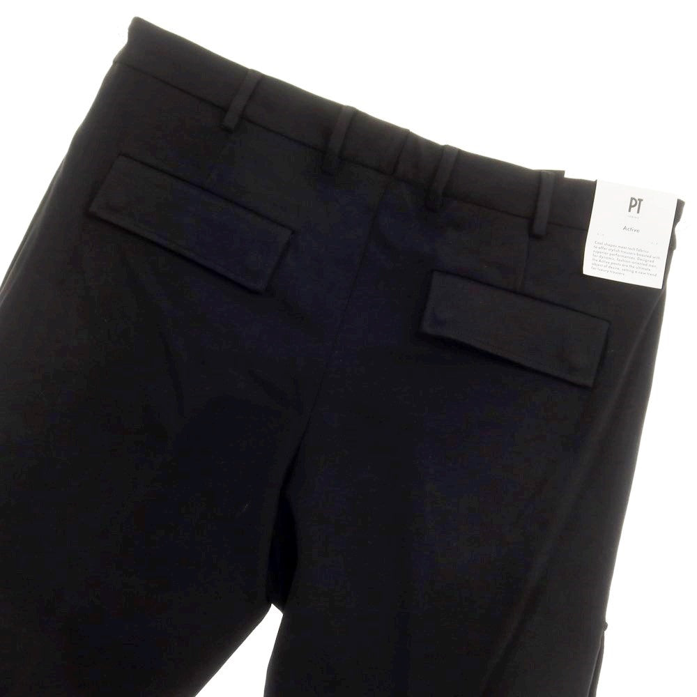 [New] PT Torino PT TORINO Active SIGMA Stretch Rayon Nylon Cargo Slacks Pants Black [50] [Condition Rank N] [Men&