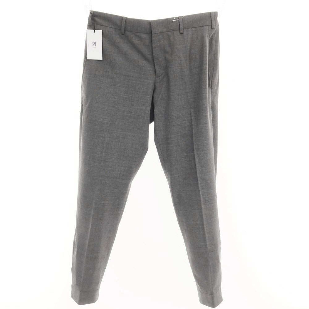 [New] PT TORINO Active ZETA stretch wool casual slacks pants, grey [48] [Condition rank N] [Men&