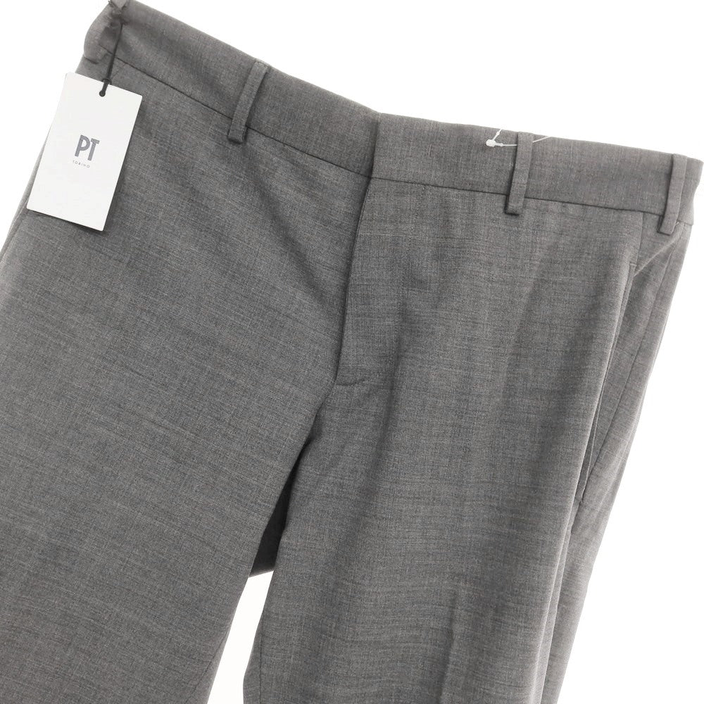 [New] PT TORINO Active ZETA stretch wool casual slacks pants, grey [48] [Condition rank N] [Men&