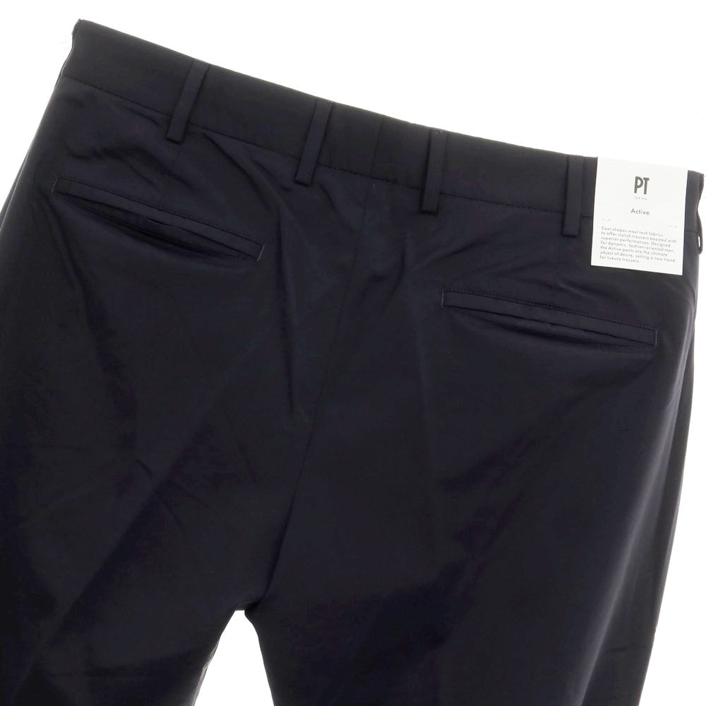 [New Outlet] PT TORINO Active EPSILON Stretch Wool Nylon Slacks Pants Dark Navy [50] [Condition Rank N-] [Men&