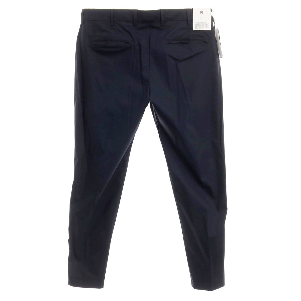 [New] PT TORINO Active EPSILON Stretch Cotton Nylon Slacks Pants Navy [50] [Condition Rank N] [Men&