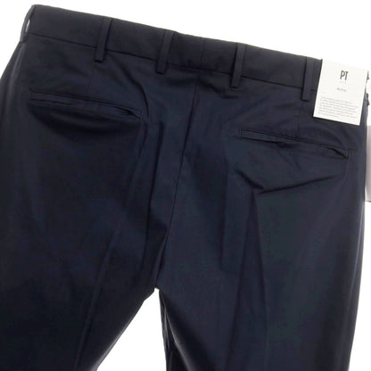 [New] PT TORINO Active EPSILON Stretch Cotton Nylon Slacks Pants Navy [50] [Condition Rank N] [Men&