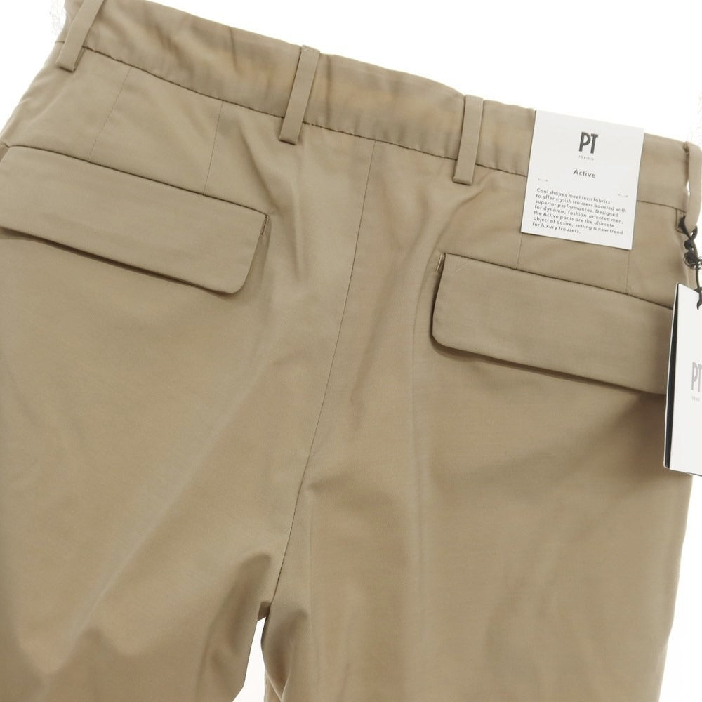 [New Outlet] PT TORINO Active Wool Nylon Casual Slacks Pants
 Beige [Size 44] [BEI] [S/S] [Condition Rank N-] [Men&