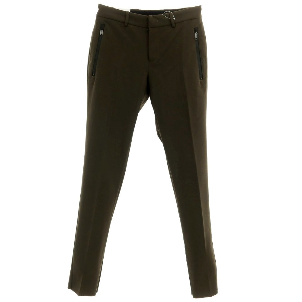 [New Outlet] PT TORINO Active Stretch Nylon Casual Slacks Pants Dark Olive [Size 46] [GRN] [S/S] [Condition Rank N-] [Men&