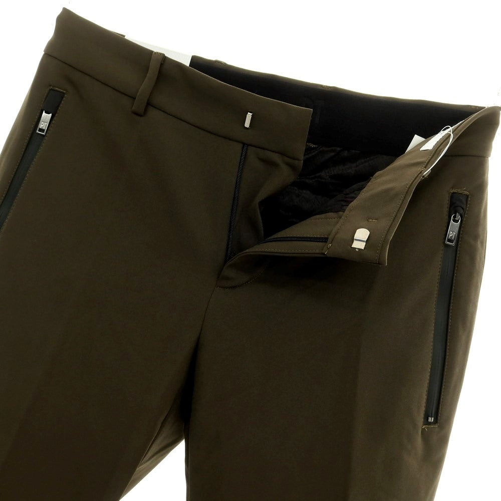 [New Outlet] PT TORINO Active Stretch Nylon Casual Slacks Pants Dark Olive [Size 46] [GRN] [S/S] [Condition Rank N-] [Men&