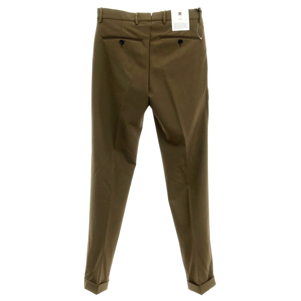 [New] PT TORINO Active Stretch Nylon Casual Slacks Pants
 Brown khaki [Size 44] [KAK] [S/S] [Condition Rank N] [Men&