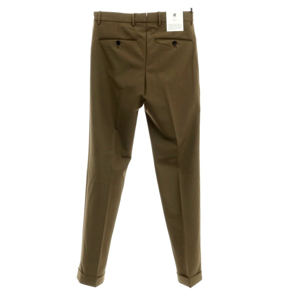 [New] PT TORINO Active Stretch Nylon Casual Slacks Pants
 Brown khaki [Size 44] [KAK] [S/S] [Condition Rank N] [Men&