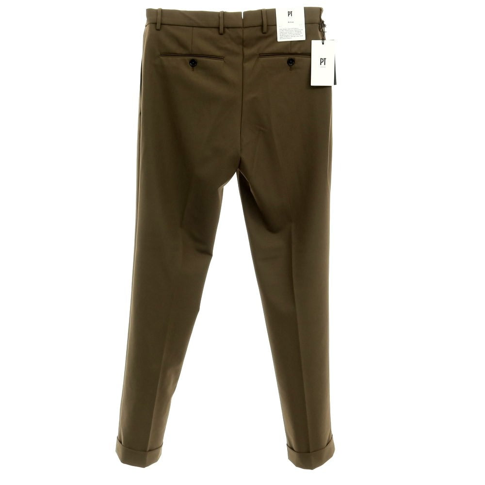 [New] PT TORINO Active Stretch Nylon Casual Slacks Pants
 Brown khaki [Size 46] [KAK] [S/S] [Condition Rank N] [Men&