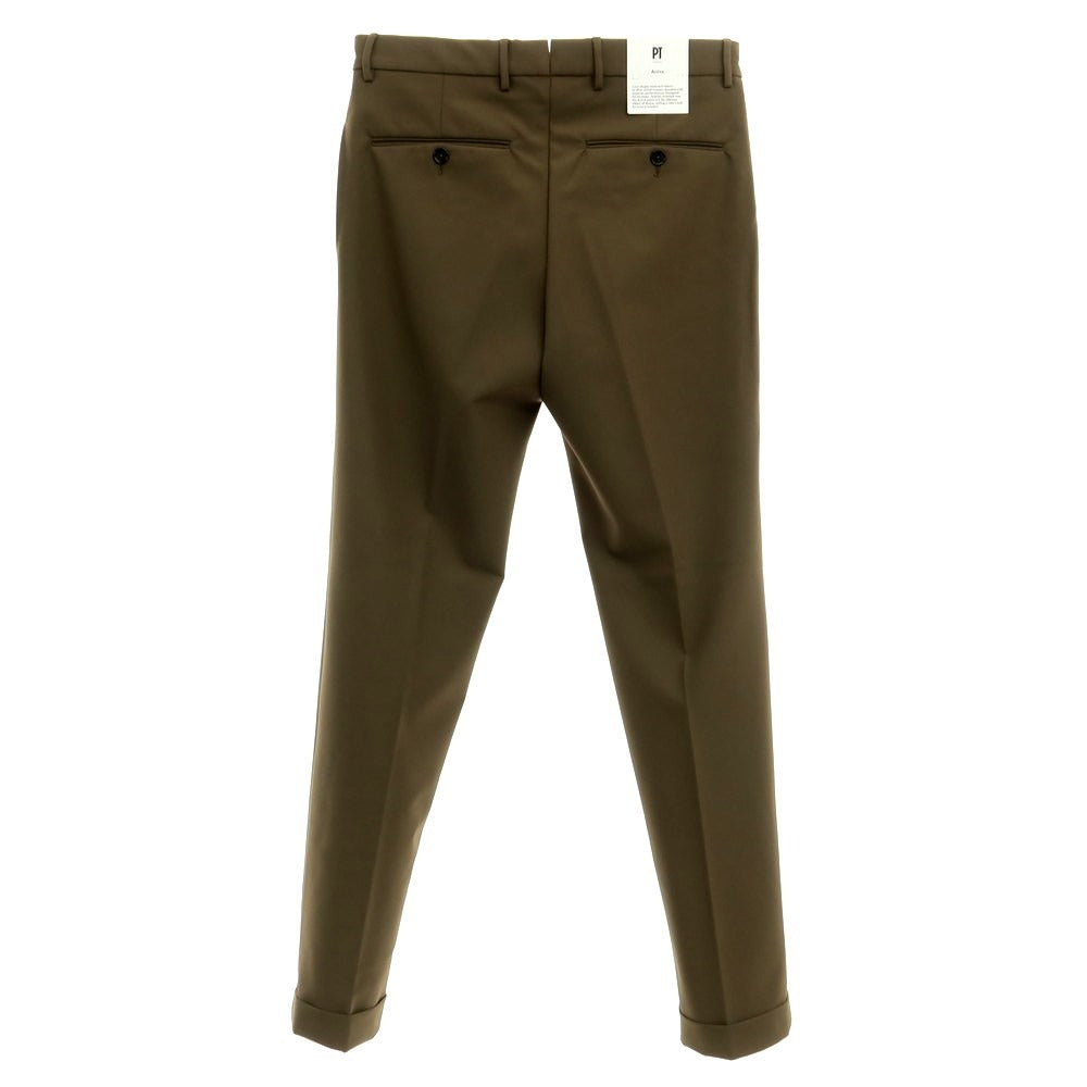 [New] PT TORINO Active Stretch Nylon Casual Slacks Pants
 Brown khaki [Size 46] [KAK] [S/S] [Condition Rank N] [Men&