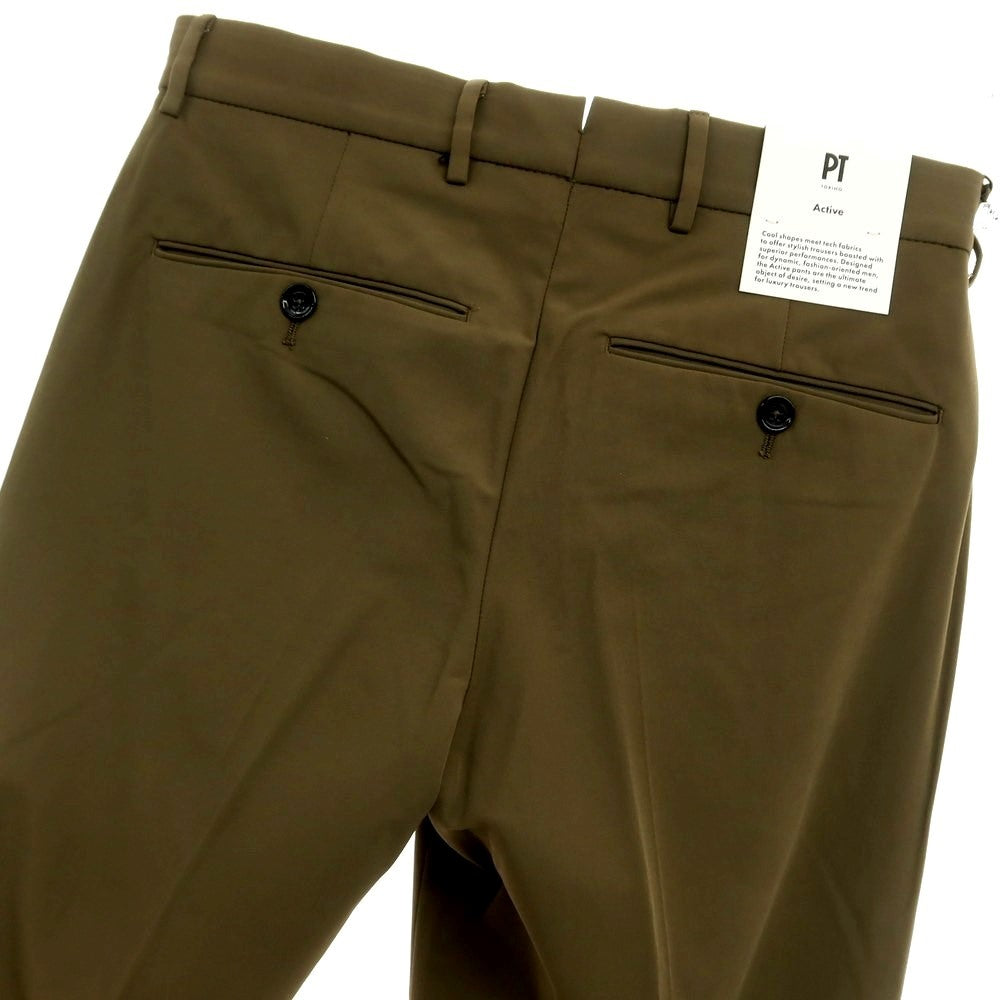 [New] PT TORINO Active Cotton Nylon Casual Slacks Pants
 Brown [Size 42] [BRW] [S/S] [Condition Rank N] [Men&