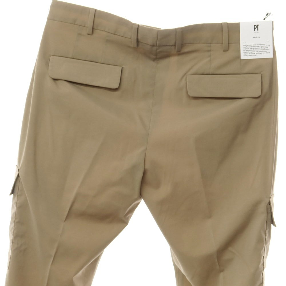 [New Outlet] PT TORINO Active Wool Nylon Cargo Casual Slacks Pants Beige [Size 52] [BEI] [S/S] [Condition Rank N-] [Men&