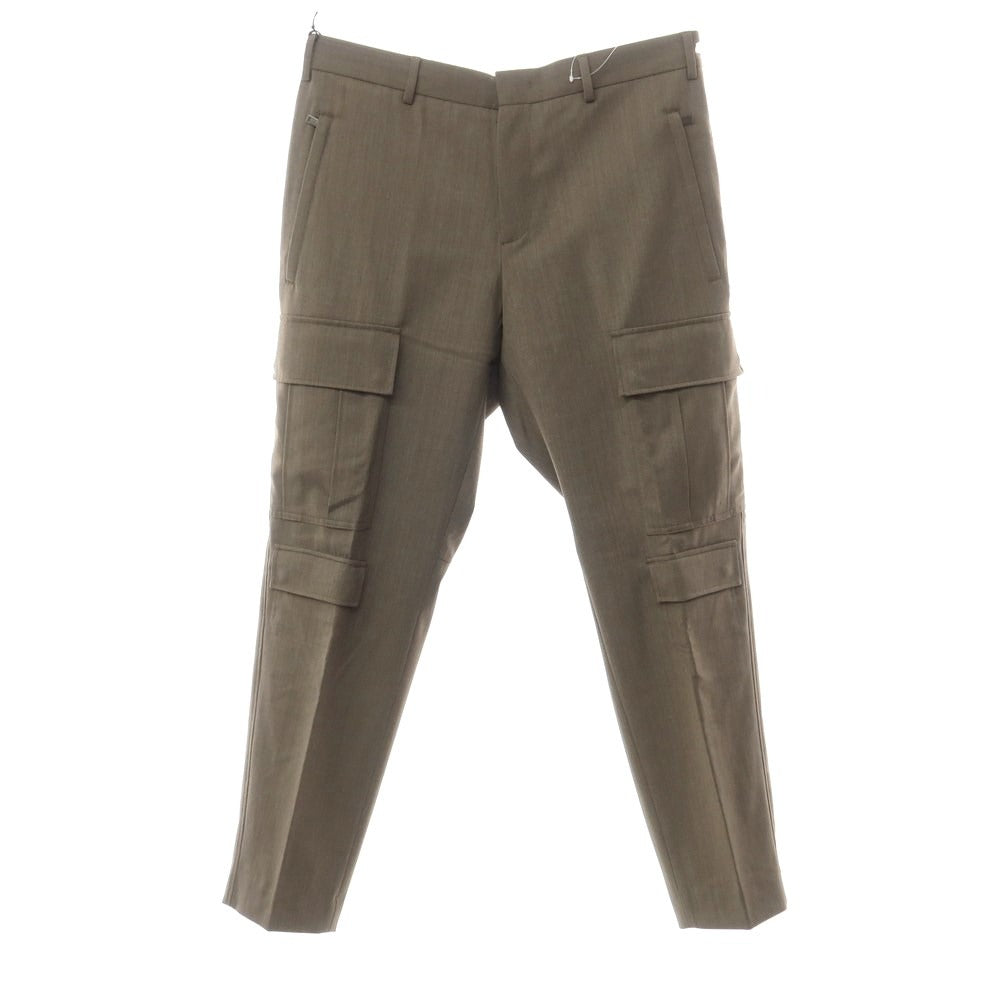 [New] PT TORINO Active Polyester Wool Cargo Casual Slacks Pants Ash Brown [Size 50] [BRW] [S/S] [Condition Rank N] [Men&