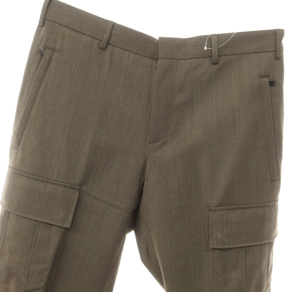 [New] PT TORINO Active Polyester Wool Cargo Casual Slacks Pants Ash Brown [Size 50] [BRW] [S/S] [Condition Rank N] [Men&