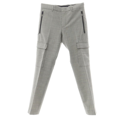 [New] PT TORINO Active Stretch Wool Cargo Casual Slacks Pants White x Black [Size 44] [GRY] [S/S] [Condition Rank N] [Men&