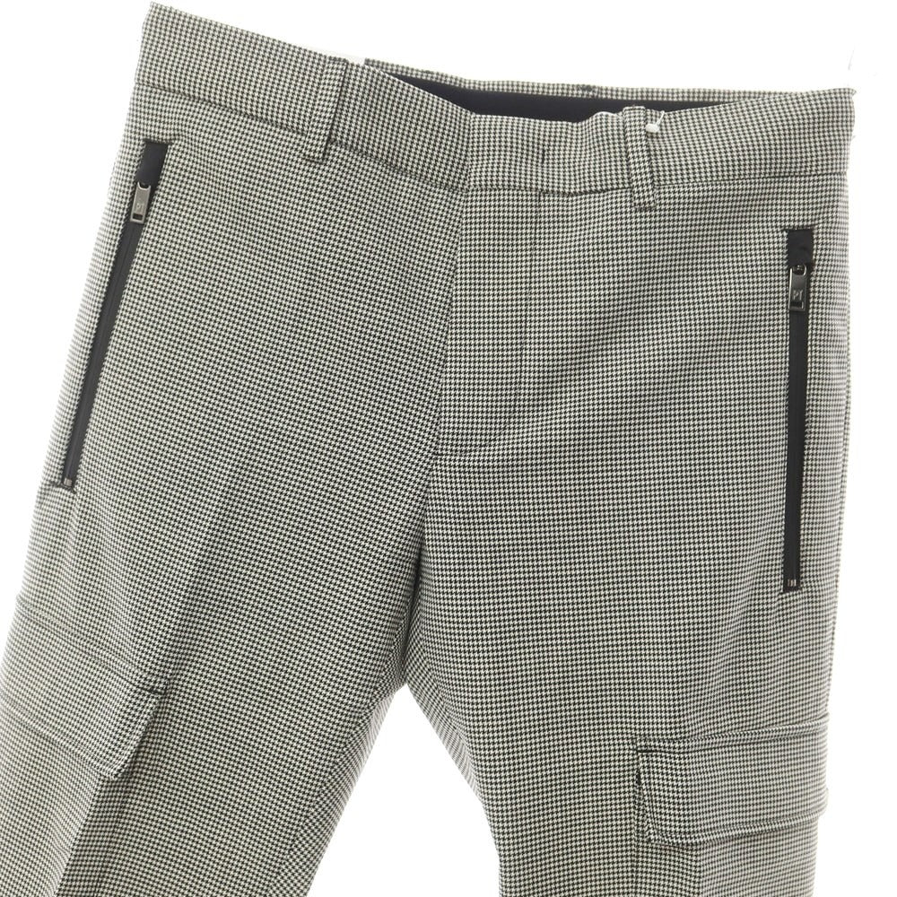 [New] PT TORINO Active Stretch Wool Cargo Casual Slacks Pants White x Black [Size 44] [GRY] [S/S] [Condition Rank N] [Men&