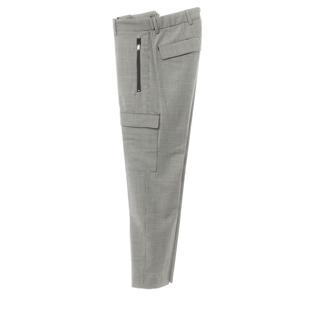 [New] PT TORINO Active Stretch Wool Cargo Casual Slacks Pants White x Black [Size 44] [GRY] [S/S] [Condition Rank N] [Men&