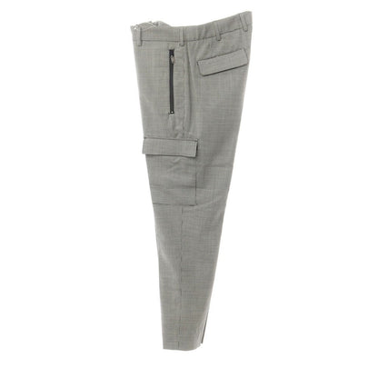 [New] PT TORINO Active Stretch Wool Cargo Casual Slacks Pants White x Black [Size 52] [GRY] [S/S] [Condition Rank N] [Men&