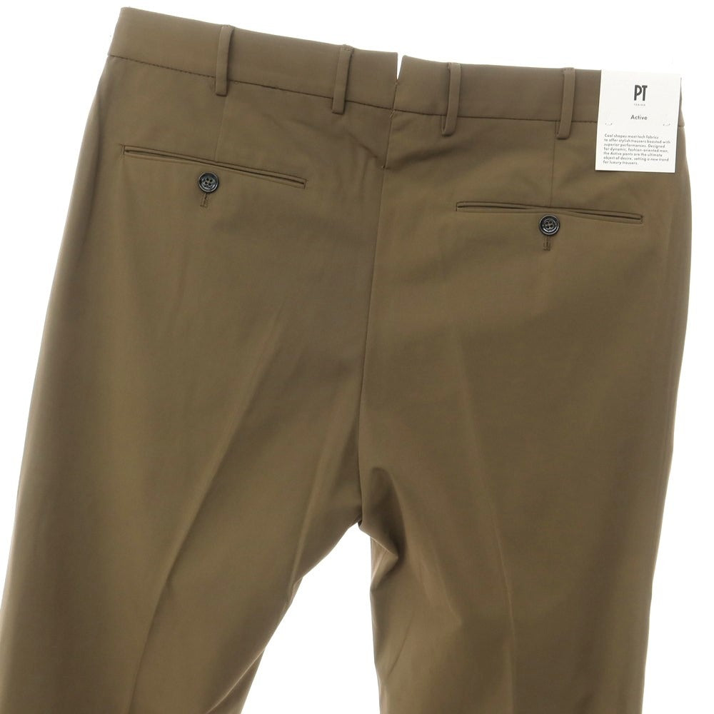 [New] PT TORINO Active Cotton Nylon Casual Slacks Pants Khaki Brown [Size 50] [BRW] [S/S] [Condition Rank N] [Men&