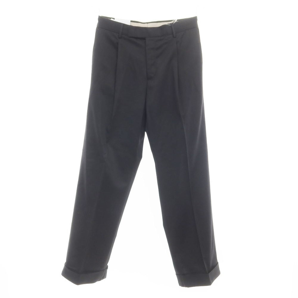 [New Outlet] PT Torino Edge QUINDICI Cellulose Cotton Slacks Pants Black [46] [Condition Rank N-] [Men&