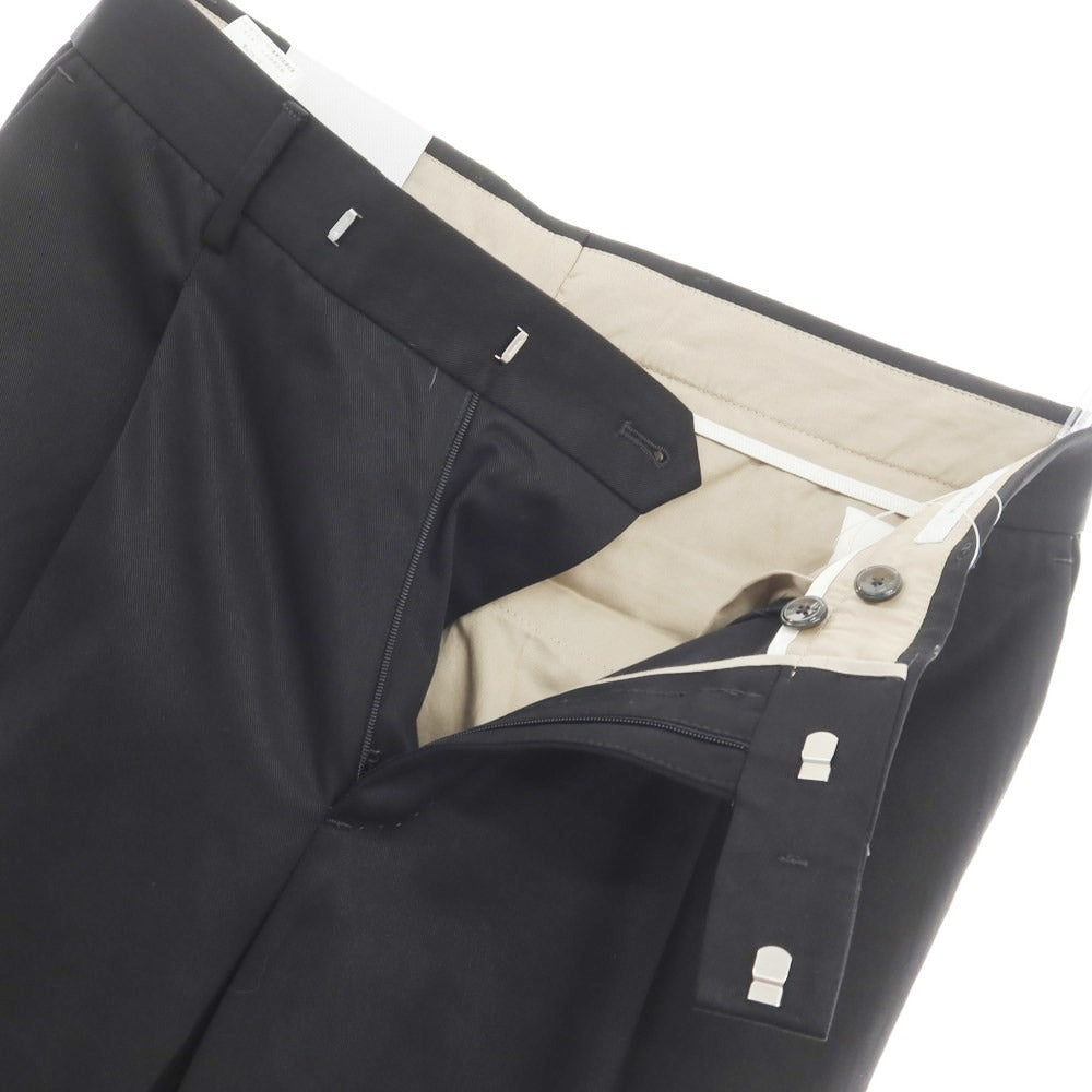 [New Outlet] PT Torino Edge QUINDICI Cellulose Cotton Slacks Pants Black [46] [Condition Rank N-] [Men&