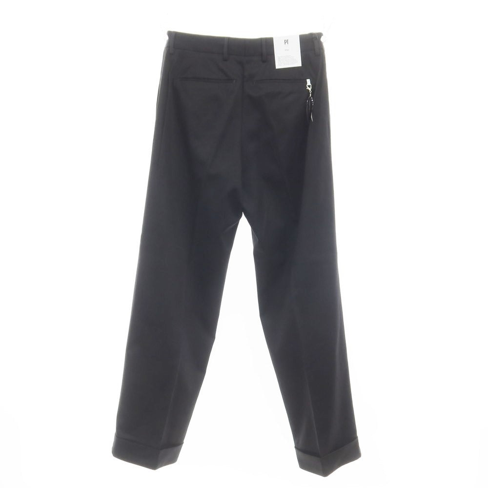 [New Outlet] PT Torino Edge QUINDICI Cellulose Cotton Slacks Pants Black [46] [Condition Rank N-] [Men&