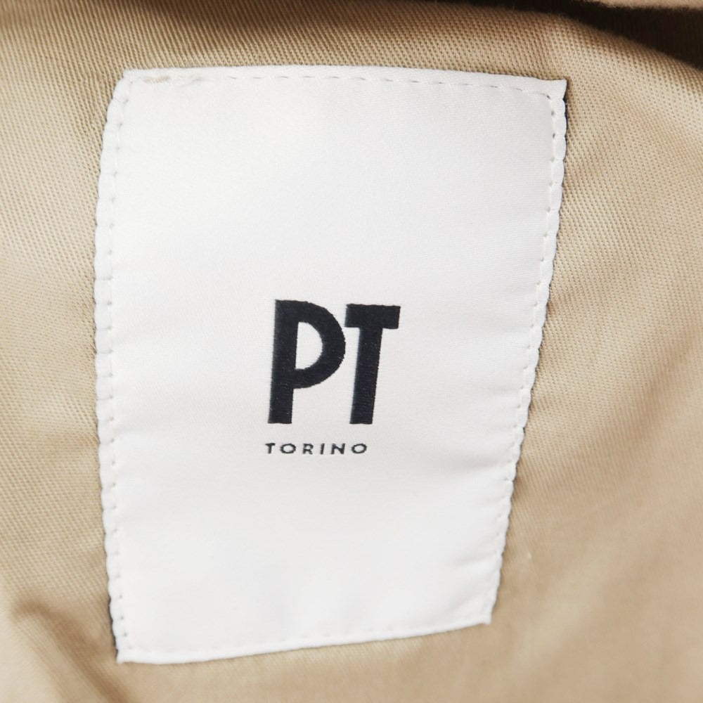 [New Outlet] PT Torino Edge QUINDICI Cellulose Cotton Slacks Pants Black [46] [Condition Rank N-] [Men&