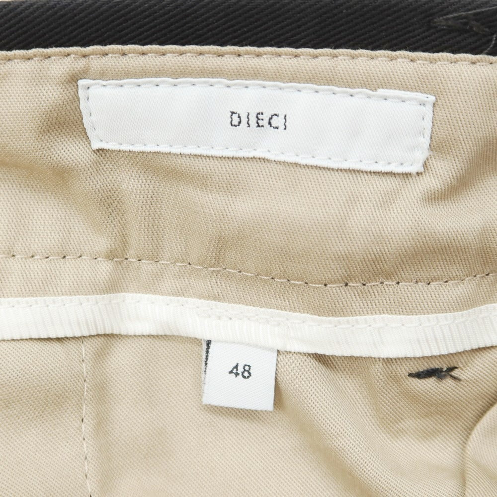 [New Outlet] PT Torino Edge Cellulose Cotton Slacks Pants Black [48] [Condition Rank N-] [Men&