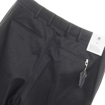 [New Outlet] PT Torino Edge Cellulose Cotton Slacks Pants Black [48] [Condition Rank N-] [Men&