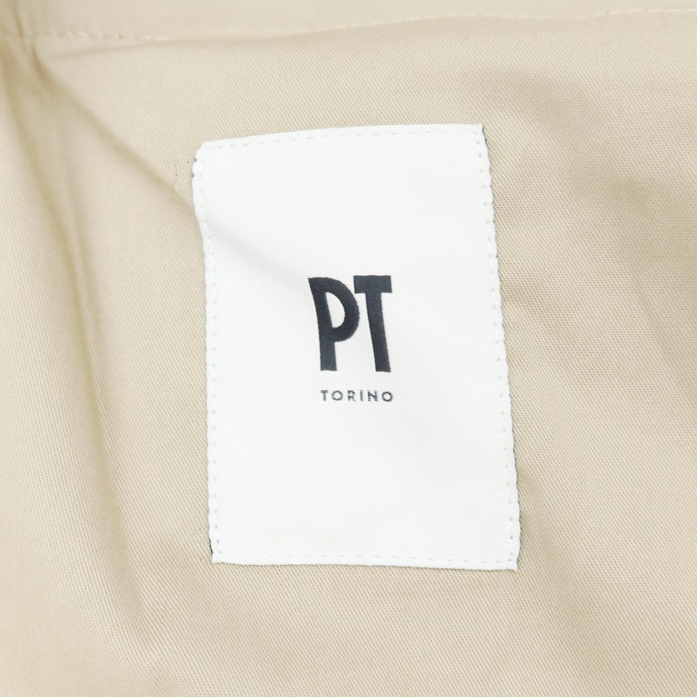 [New Outlet] PT Torino Edge Cellulose Cotton Slacks Pants Black [48] [Condition Rank N-] [Men&