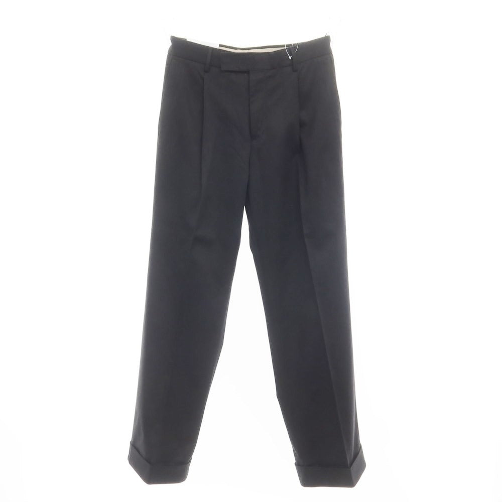 [New Outlet] PT Torino Edge QUINDICI Cellulose Cotton Slacks Pants Black [44 (Paper Tag) ][Condition Rank N- ][Men&