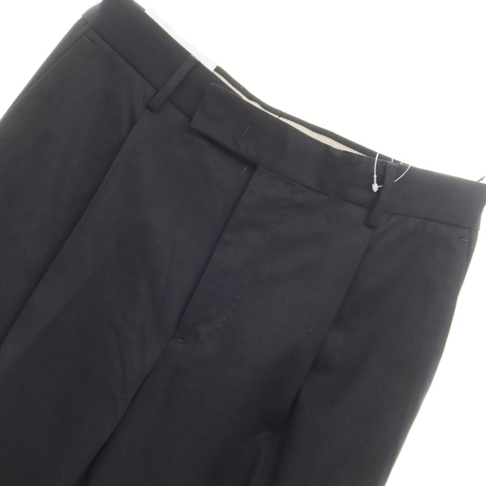 [New Outlet] PT Torino Edge QUINDICI Cellulose Cotton Slacks Pants Black [44 (Paper Tag) ][Condition Rank N- ][Men&