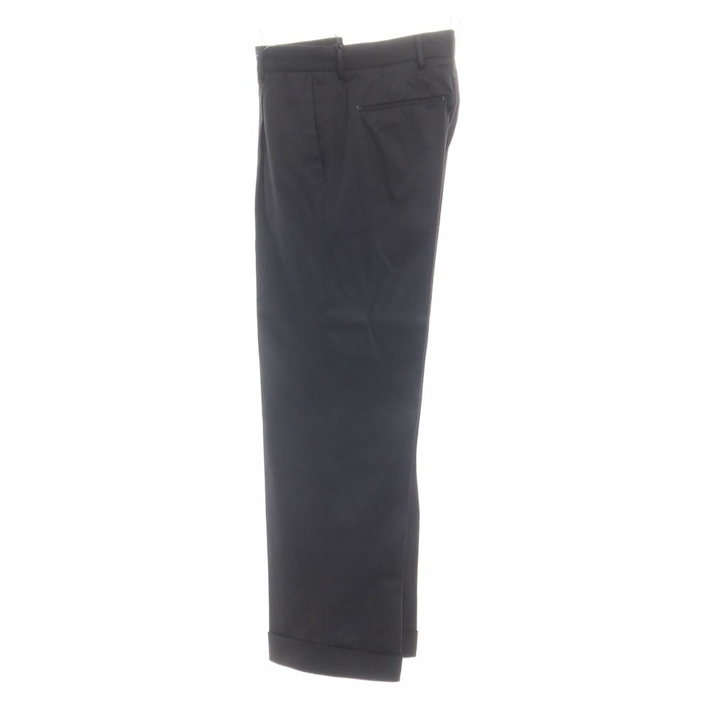 [New Outlet] PT Torino Edge QUINDICI Cellulose Cotton Slacks Pants Black [44 (Paper Tag) ][Condition Rank N- ][Men&