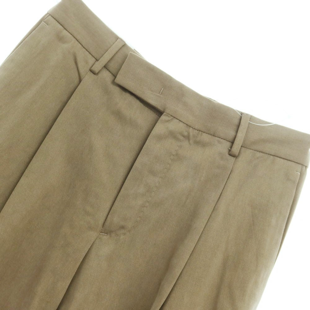 [New Outlet] PT Torino Edge QUINDICI Cellulose Cotton Slacks Pants Khaki [44] [Condition Rank N-] [Men&