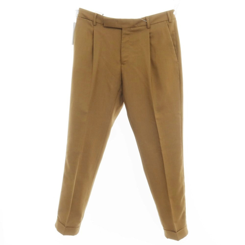 [New] PT TORINO Edge REBEL FIT Wool Mohair Slacks Pants Camel Brown [48] [Condition Rank N] [Men&