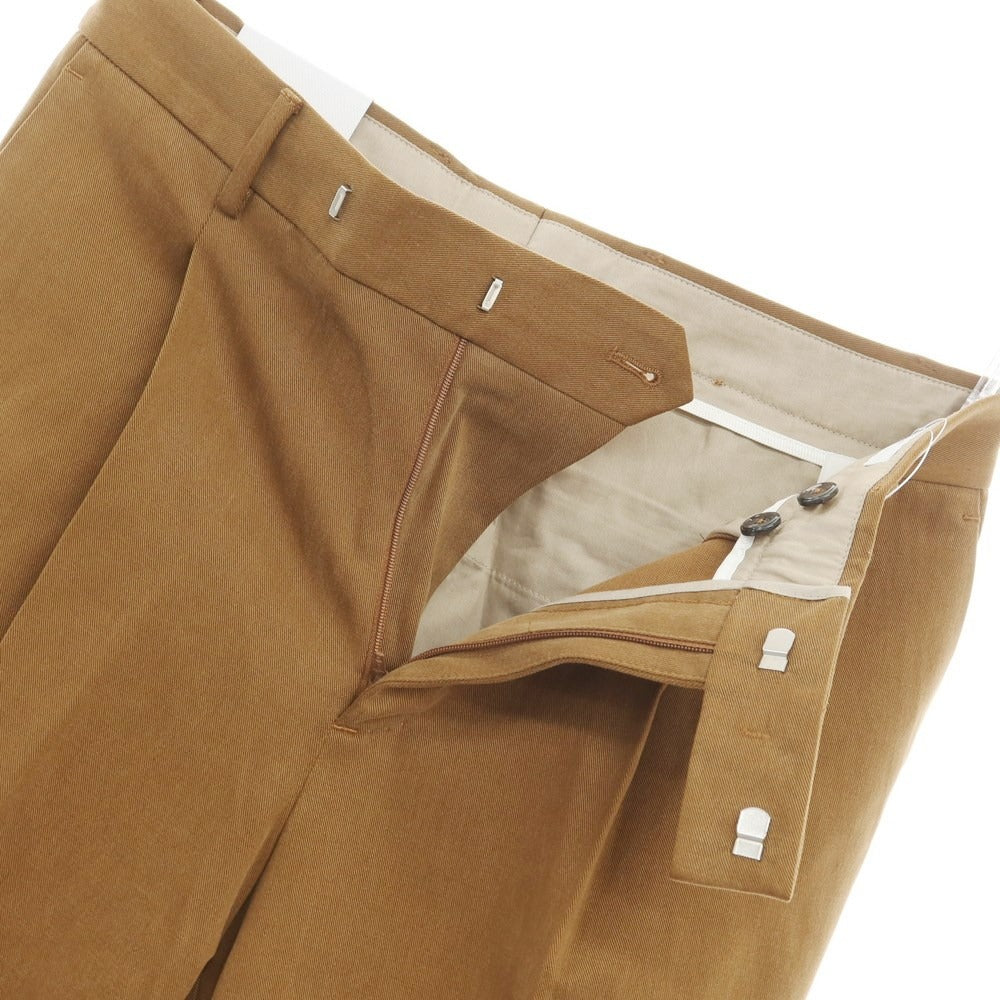 [New Outlet] PT Torino Edge QUINDICI Cellulose Cotton Slacks Pants Camel Brown [46] [Condition Rank N-] [Men&