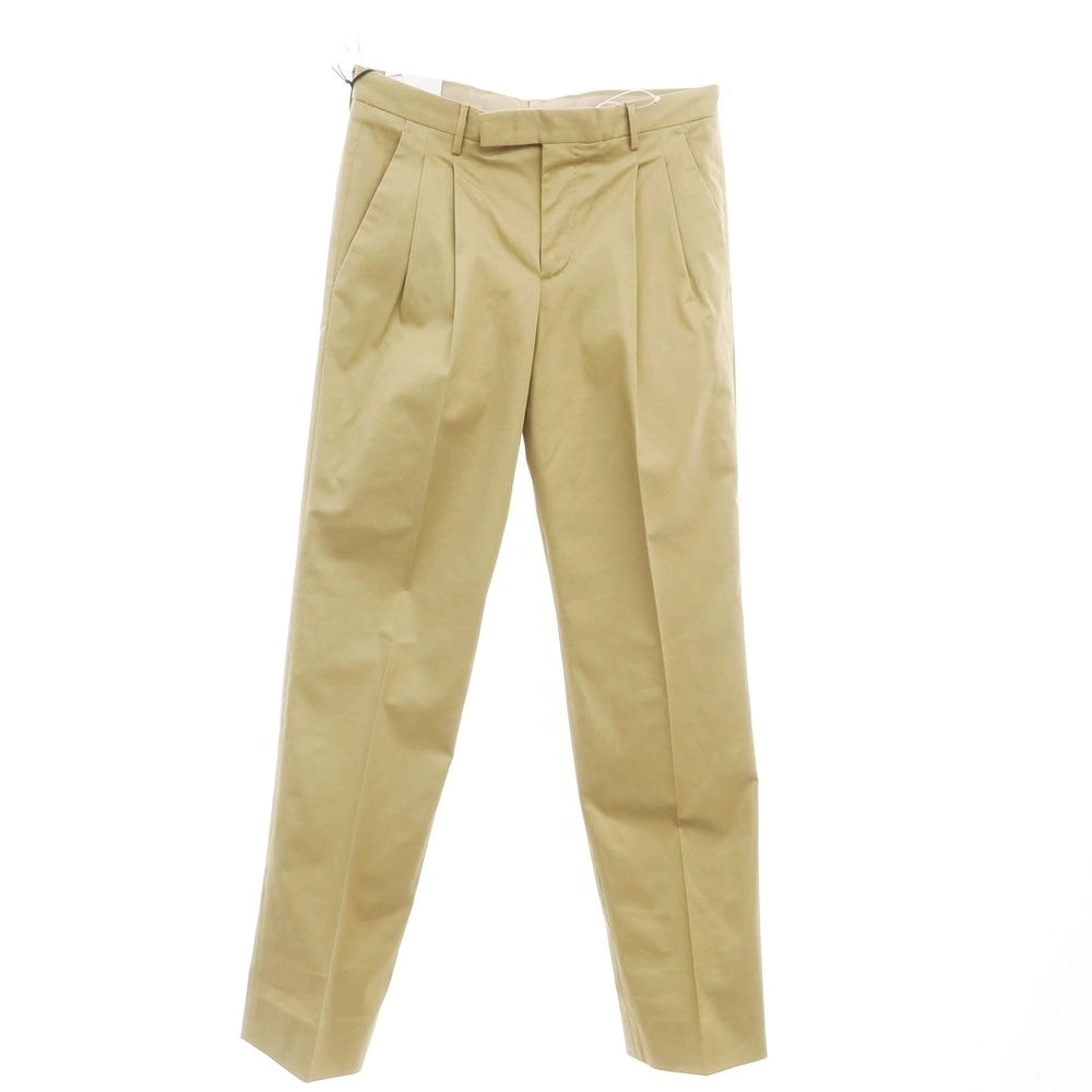 [New] PT TORINO Edge DICIANNOVE Stretch Cotton Slacks Pants Beige [46] [Condition Rank N] [Men&