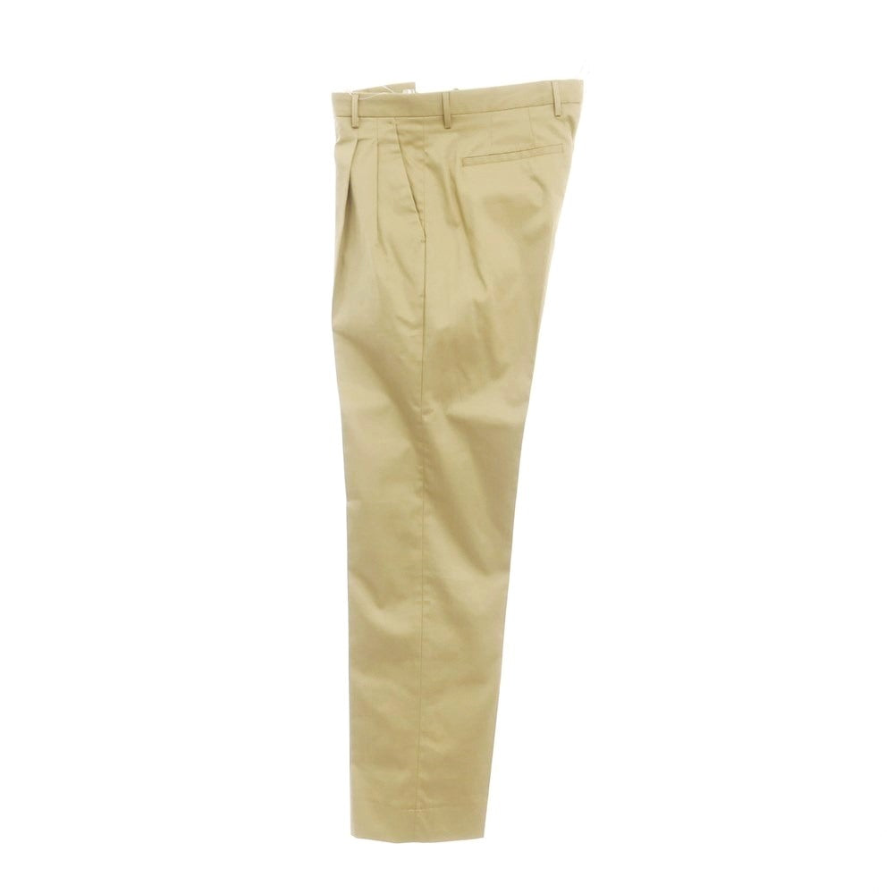 [New] PT TORINO Edge DICIANNOVE Stretch Cotton Slacks Pants Beige [46] [Condition Rank N] [Men&