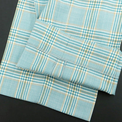 [New] PT TORINO Edge DICIANNOVE Wool Check Slacks Pants Blue Green x White [48] [Condition Rank N] [Men&