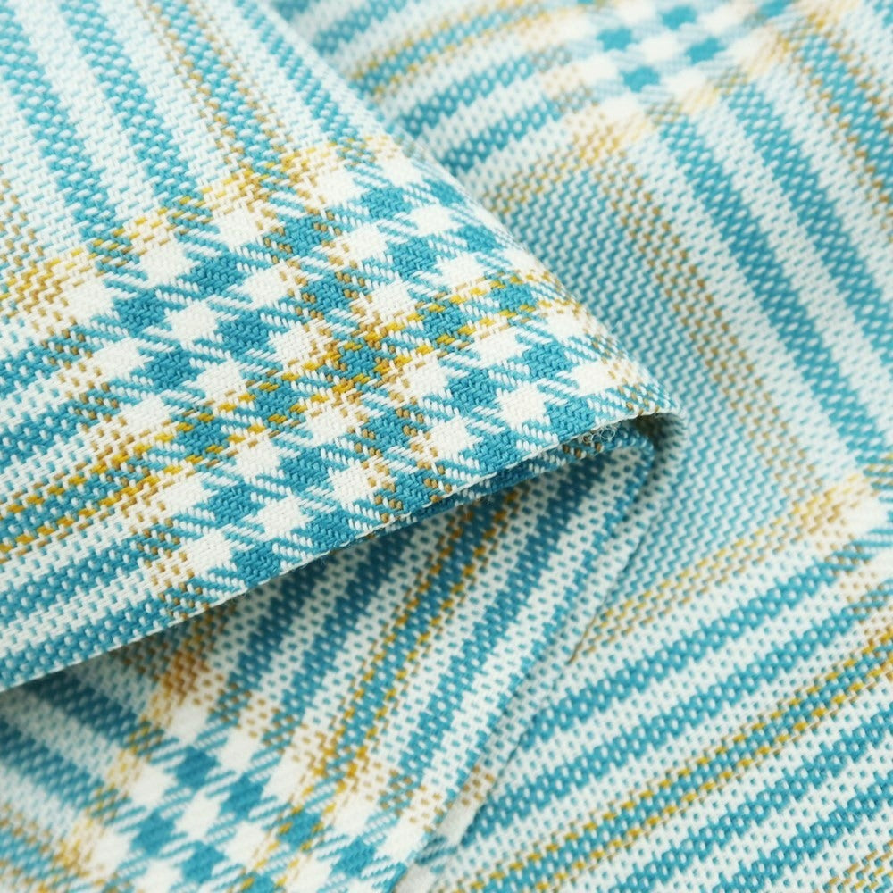 [New] PT TORINO Edge DICIANNOVE Wool Check Slacks Pants Blue Green x White [48] [Condition Rank N] [Men&
