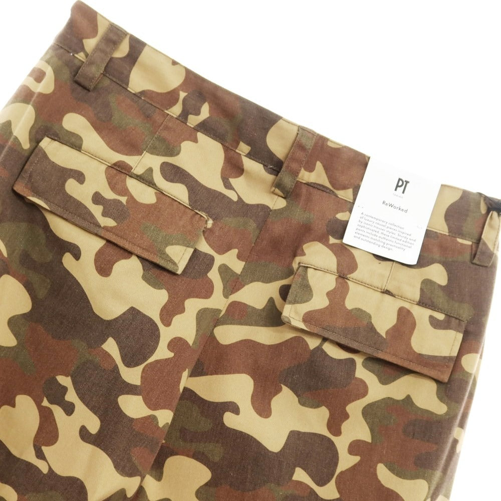 [New] PT TORINO Reworked THE HUNTER camouflage pattern cargo pants, beige x brown [30] [Condition rank N] [Men&