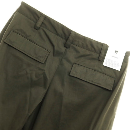 [New] PT TORINO Reworked Cotton Cargo Casual Slacks Pants Dark Ash Olive [Size 34] [GRN] [S/S] [Condition Rank N] [Men&