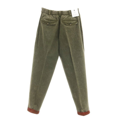 [New] PT TORINO Reworked Cotton Linen Casual Slacks Pants Dark Olive [Size 32] [GRN] [S/S] [Condition Rank N] [Men&