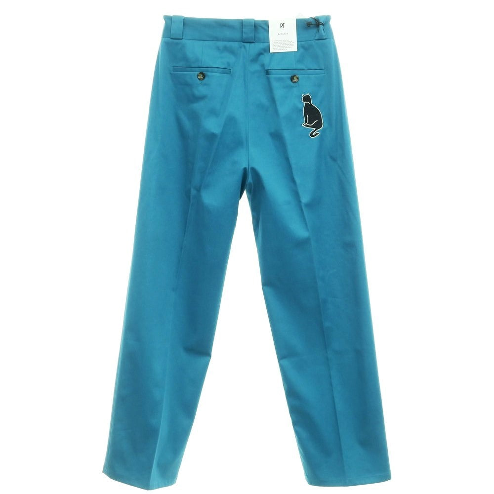 [New] PT TORINO Reworked Cotton Casual Slacks Pants Dark Turquoise [Size 30] [BLU] [S/S] [Condition Rank N] [Men&