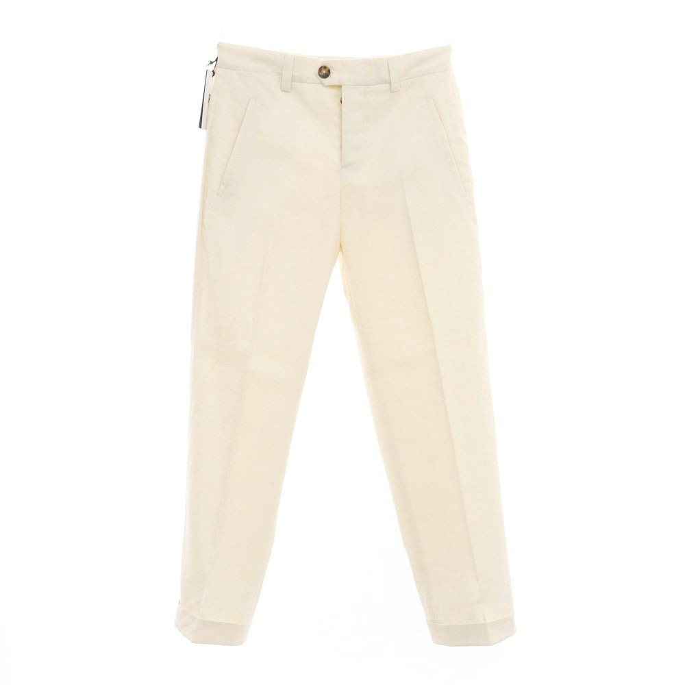 [New Outlet] PT TORINO Reworked Cotton Linen Casual Slacks Pants Ivory [Size 29] [BEI] [S/S] [Condition Rank N-] [Men&