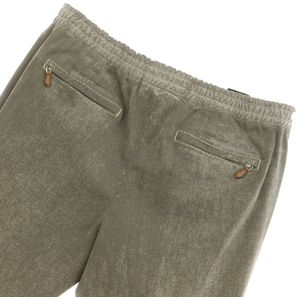 [New] PT TORINO Cotton Easy Casual Slacks Pants Beige x Dark Brown [Size 48] [BEI] [S/S] [Condition Rank N] [Men&