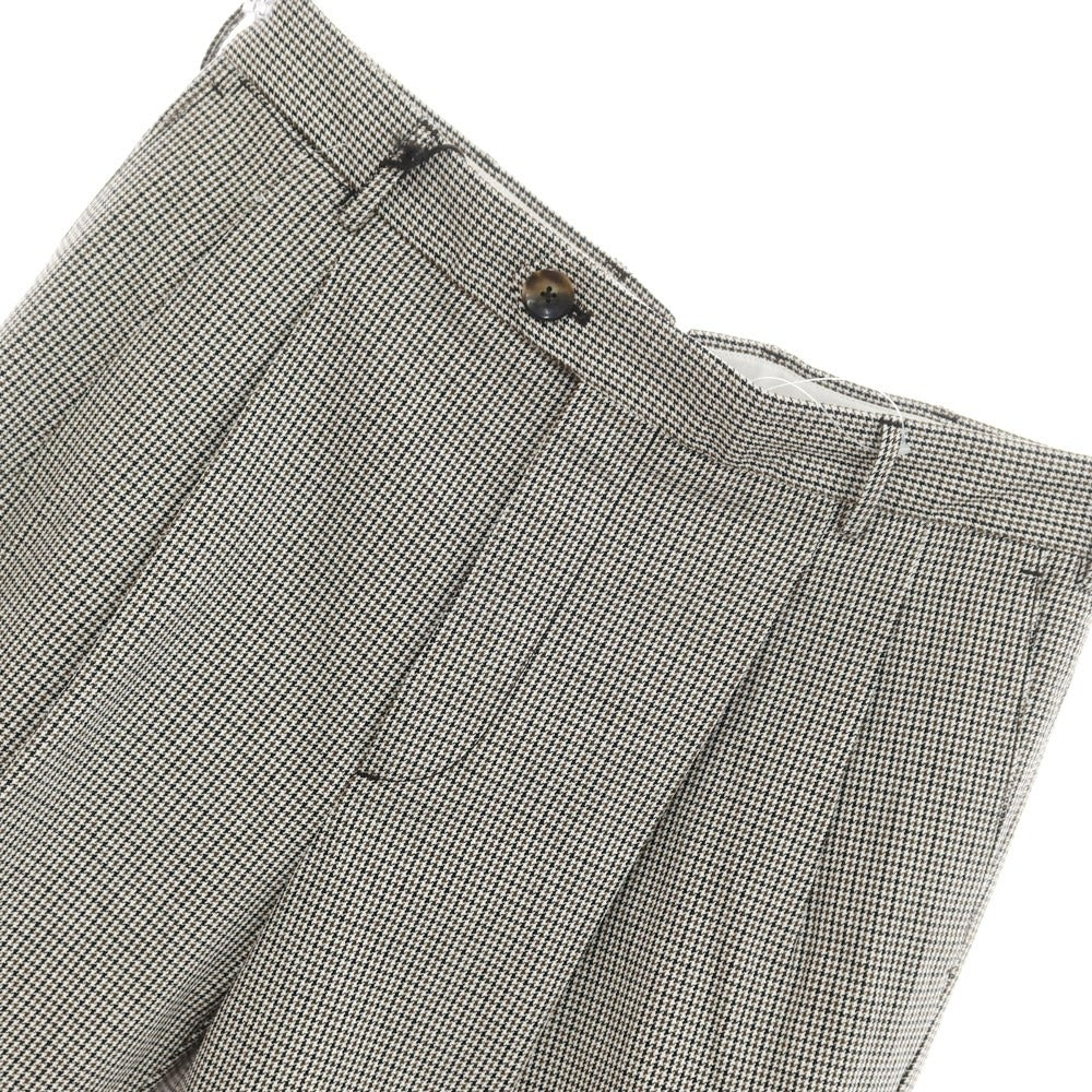 [New] PT TORINO THE REPORTER Cotton Casual Slacks Pants White x Dark Brown x Black [Size 48] [WHT] [S/S] [Condition Rank N] [Men&