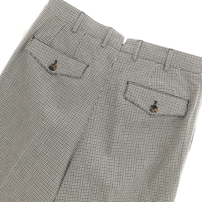 [New] PT TORINO THE REPORTER Cotton Casual Slacks Pants White x Dark Brown x Black [Size 48] [WHT] [S/S] [Condition Rank N] [Men&