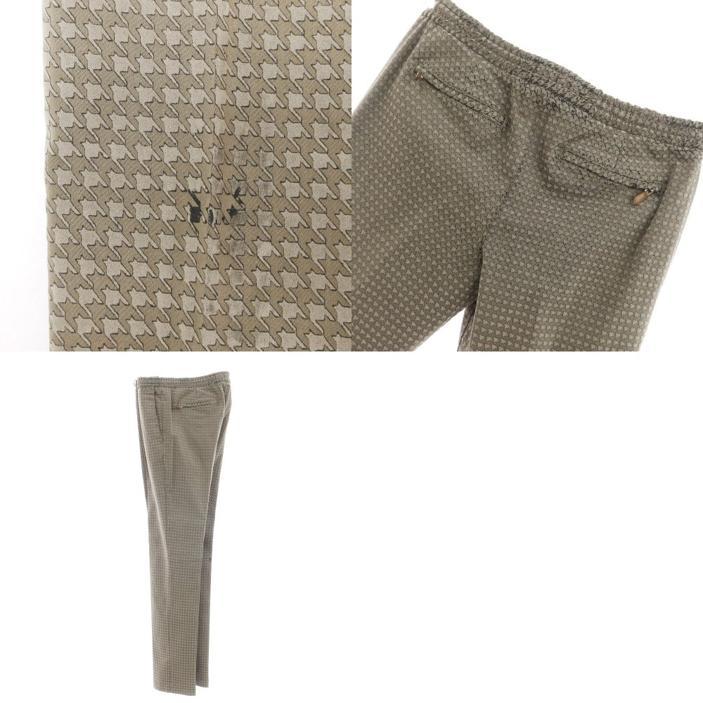 [New Outlet] PT TORINO Stretch Cotton Casual Slacks Pants Dark Beige [Size 46] [GRY] [S/S] [Condition Rank N-] [Men&